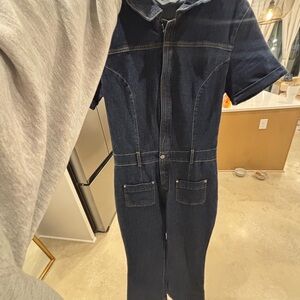 Amanda Uprichard denim jumpsuit